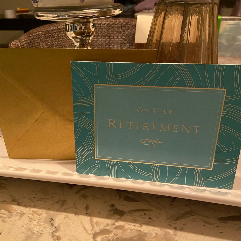 3/$5 Retirement Card Marcel Schuman